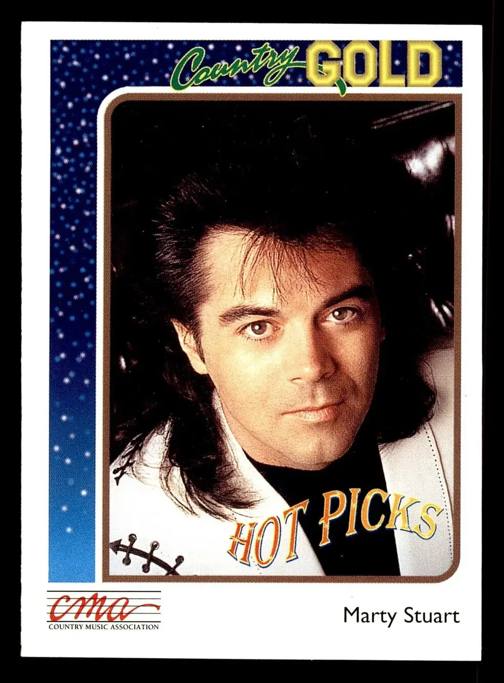 1992 Sterling Country Gold #11 Marty Stuart Card